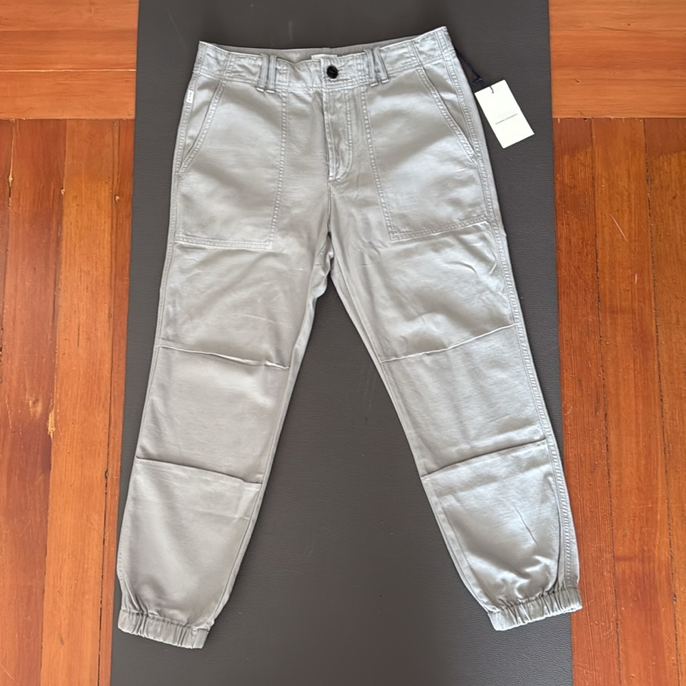 Citizens of Humanity Womens Pants 28 White Agni Utility Tapered Button Fly Taupe